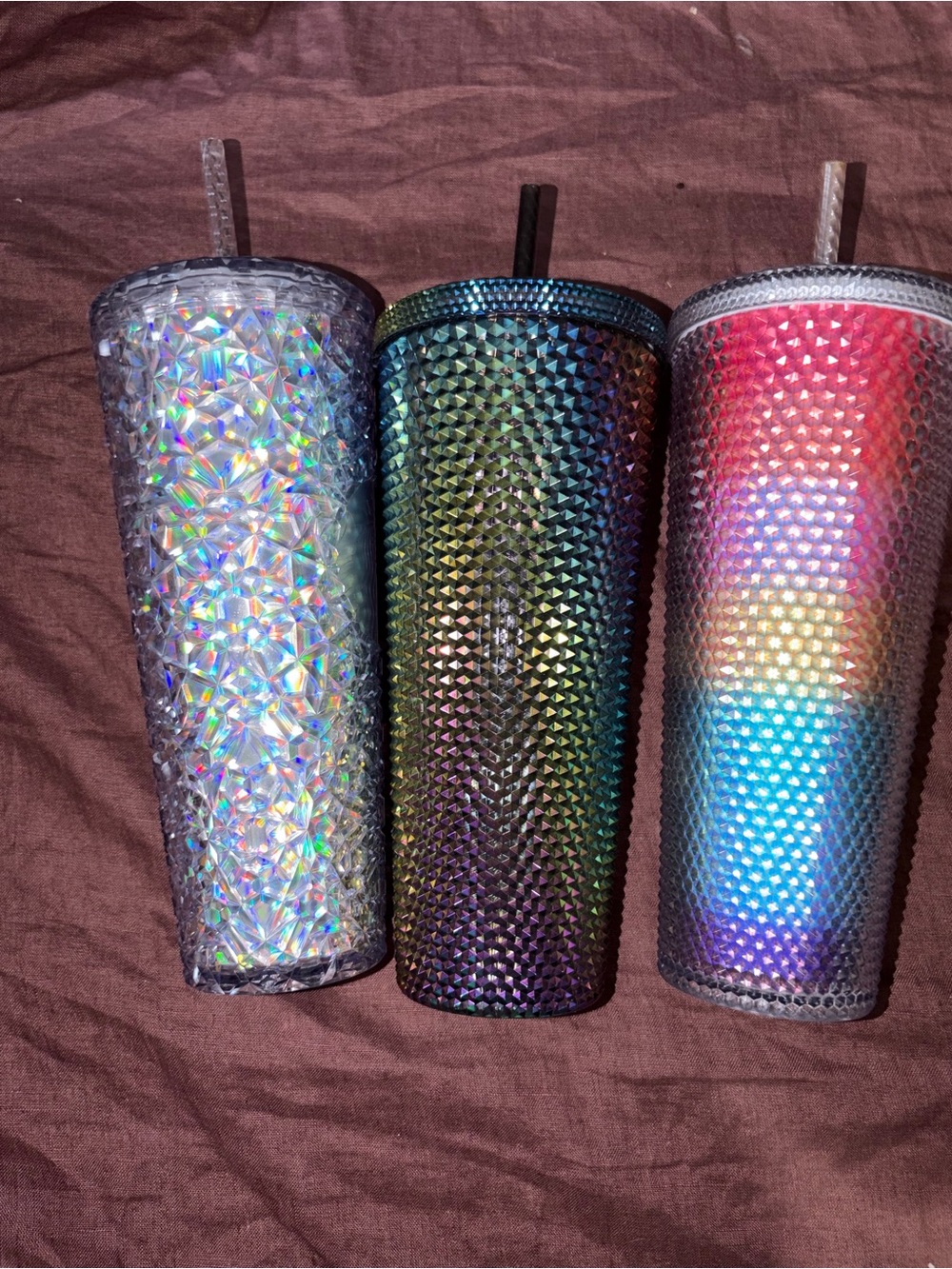 Set of 3 Starbucks Venti 24oz Studded - Picture 2 of 3